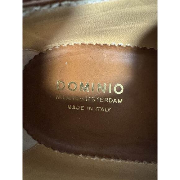 Dominio Shoes Mens Size 6 Brown Monk Strap Made in Italy Formal Dress Leather main image 4